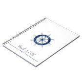 Nautisch schip bruiloft gastenboek planner notitie notitieboek (Linkerzijde)