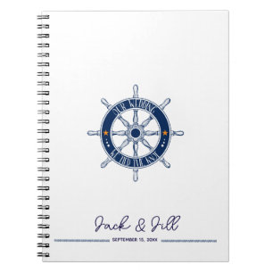 Nautisch schip bruiloft gastenboek planner notitie notitieboek