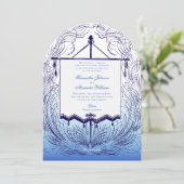 Nautisch Schip  Middeleeuws Renaissance Huwelijk Kaart (Staand voorkant)