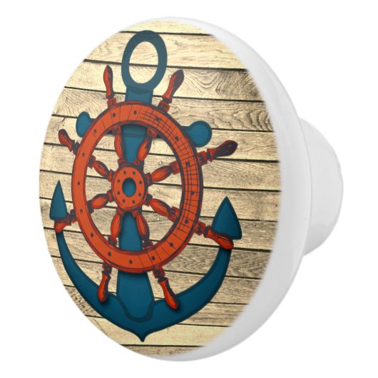 Nautisch Schip Wiel Deur Trek/Knop Keramische Knop (Rechts)