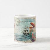  nautisch script: mystieke zeemeermin magische mok (Center)