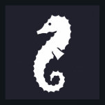 nautisch SEAHORSE-silhouet Poster<br><div class="desc">| LAKE LIFE | NAUTISCH | BOTEN | ANCHOR | LAKE LIFE | LEVEN IS BETER OP HET GEBIED | FUN | CHIC | EENVOUDIG | WATER | FUN BOATING DECOR-ACCESSOIRES VOOR THUIS | NAUTIEKE TROPISCHE HOMEDECOR | CLASSIC SILHOUETTE ONTWERP | BEACH | ZEE | ACCESSOIRES VAN DE OCEAN DECOR...</div>