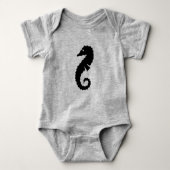 nautisch SEAHORSE-silhouet Romper (Voorkant)