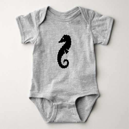 nautisch SEAHORSE-silhouet Romper (Voorkant)