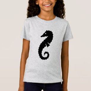 nautisch SEAHORSE-silhouet   T-shirt