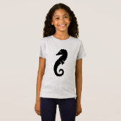 nautisch SEAHORSE-silhouet | T-shirt (Voorkant volledig)