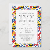 Nautisch Signaal Vlag Verjaardag 2 Kaart (Voorkant)