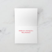 Nautisch Signaal Vlag Vrolijk Kerstfeest Kaart (Binnen)