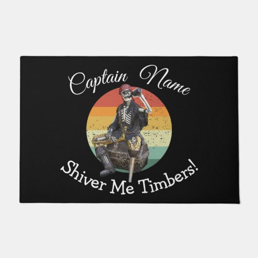 nautisch skelet deurmat (Voorkant)