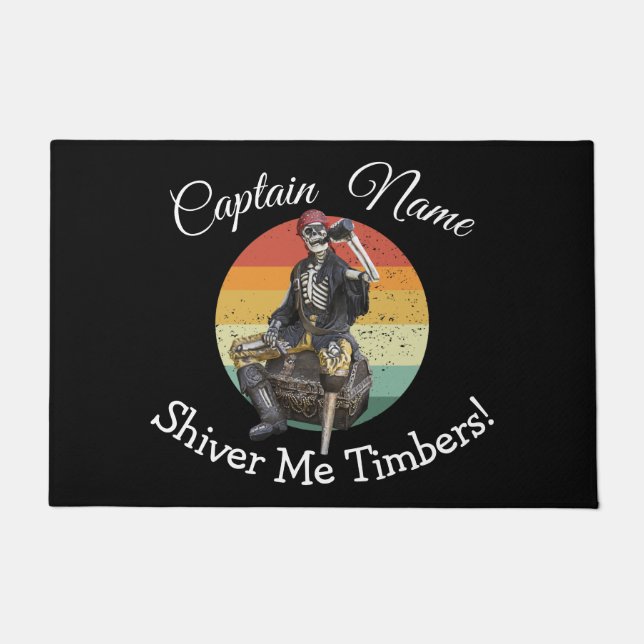 nautisch skelet deurmat (Voorkant)