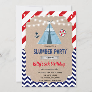 Nautisch slaapfeest kaart