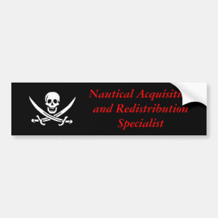 Nautisch specialist voor verwerving en herdistribu bumpersticker