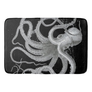 Nautisch steampunk octopus  kraken decor badmat