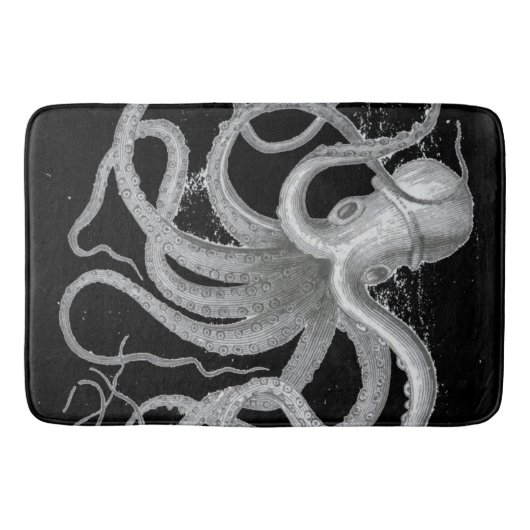 Nautisch steampunk octopus kraken decor badmat (Voorkant)