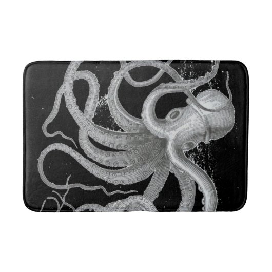 Nautisch steampunk octopus kraken decor badmat (Voorkant)