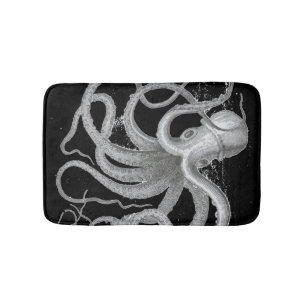 Nautisch steampunk octopus kraken decor badmat