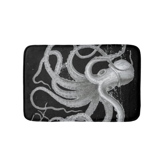 Nautisch steampunk octopus kraken decor badmat (Voorkant)