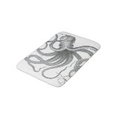 Nautisch steampunk octopus  kraken decor badmat (Gekanteld)