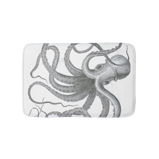 Nautisch steampunk octopus  kraken decor badmat (Voorkant)