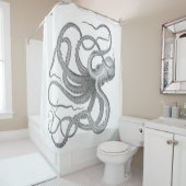 Nautisch steampunk octopus  strand kraken douchegordijn (In situ)