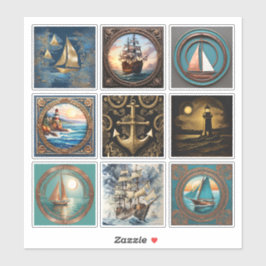 nautisch Sticker-Collectie Sticker