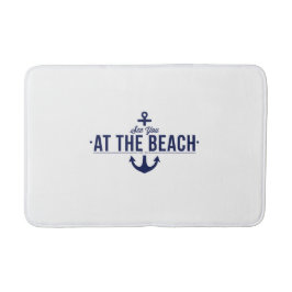 Nautisch, stijlvol badtapijt badmat