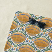 Nautisch strand aan zee gooien strandlaken (In situ)