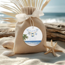 Nautisch strand baby shower bedank favorietje