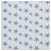 Nautisch strand Blue Starfish Patroon Stof (Swatch)
