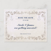 nautisch strand bruiloft Save the Date Kaart (Voorkant)