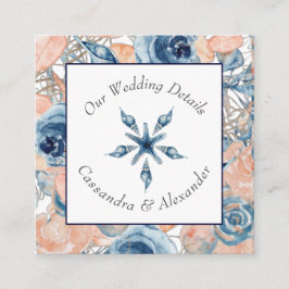 Nautisch strand bruiloft schelpen zeesterren informatiekaartje