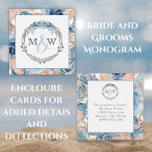 Nautisch strand bruiloft zeeschelpen zeesterren En Informatiekaartje