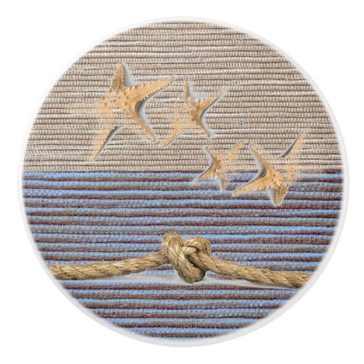 Nautisch strand keramische knop (Voorkant)