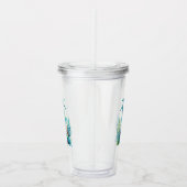 Nautisch/strand/kustzeepaardkunst Acryl Drinkbeker (Rechts)