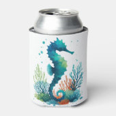 Nautisch/strand/kustzeepaardkunst Blikjeskoeler (Blikje Voorkant)