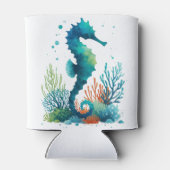 Nautisch/strand/kustzeepaardkunst Blikjeskoeler (Achterkant)