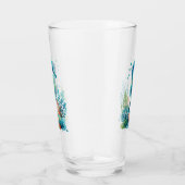 Nautisch/strand/kustzeepaardkunst Glas (Rechts)