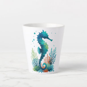 Nautisch/strand/kustzeepaardkunst Latte Mok