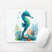 Nautisch/strand/kustzeepaardkunst Muismat (Met muis)