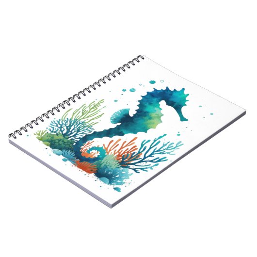 Nautisch/strand/kustzeepaardkunst Notitieboek (Linkerzijde)