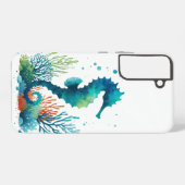 Nautisch/strand/kustzeepaardkunst Samsung Galaxy Hoesje (Achterkant horizontaal)