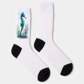 Nautisch/strand/kustzeepaardkunst Sokken (Rechts)