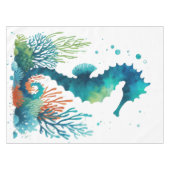 Nautisch/strand/kustzeepaardkunst Tafelkleed (Voorkant (Horizontaal))