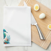 Nautisch/strand/kustzeepaardkunst Theedoek (Quarter Fold)