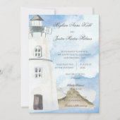 Nautisch strand met vuurtoren kaart (Voorkant)