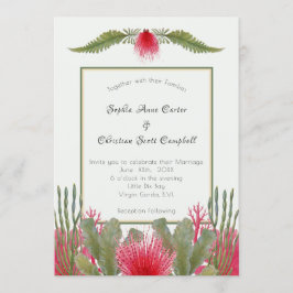 Nautisch strand thema bruiloft uitnodiging