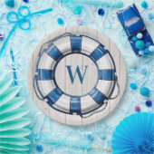 Nautisch strand thema papieren bordje (Feest)