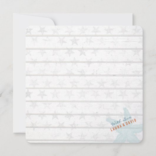 Nautisch strand | Uitnodiging tot weddenschappen (Voorkant)