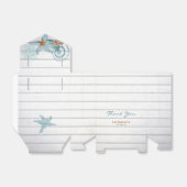 Nautisch strand | Weddenschap-forenset Bedankdoosjes (Uitgevouwen)