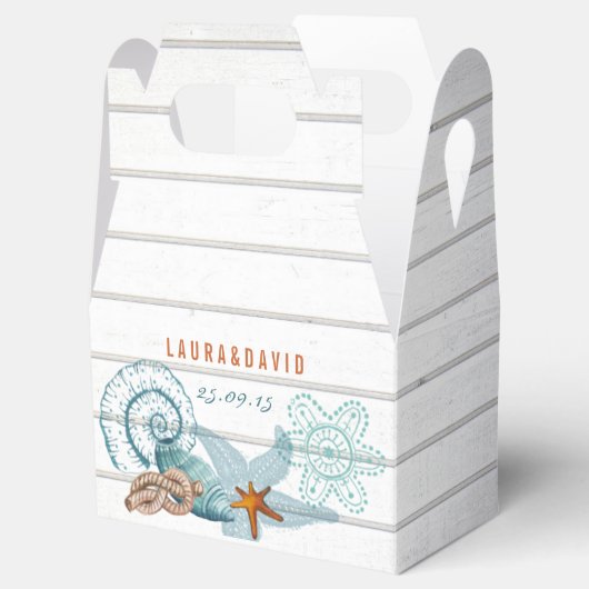 Nautisch strand | Weddenschap-forenset Bedankdoosjes (Geopend)
